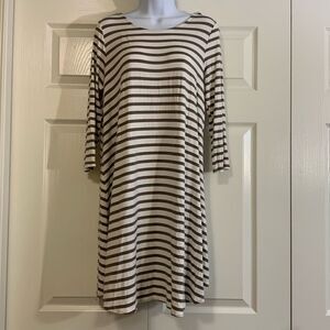 MITTOSHOP, dress, midi length, medium sized, open scoop top, 3/4 sleeve